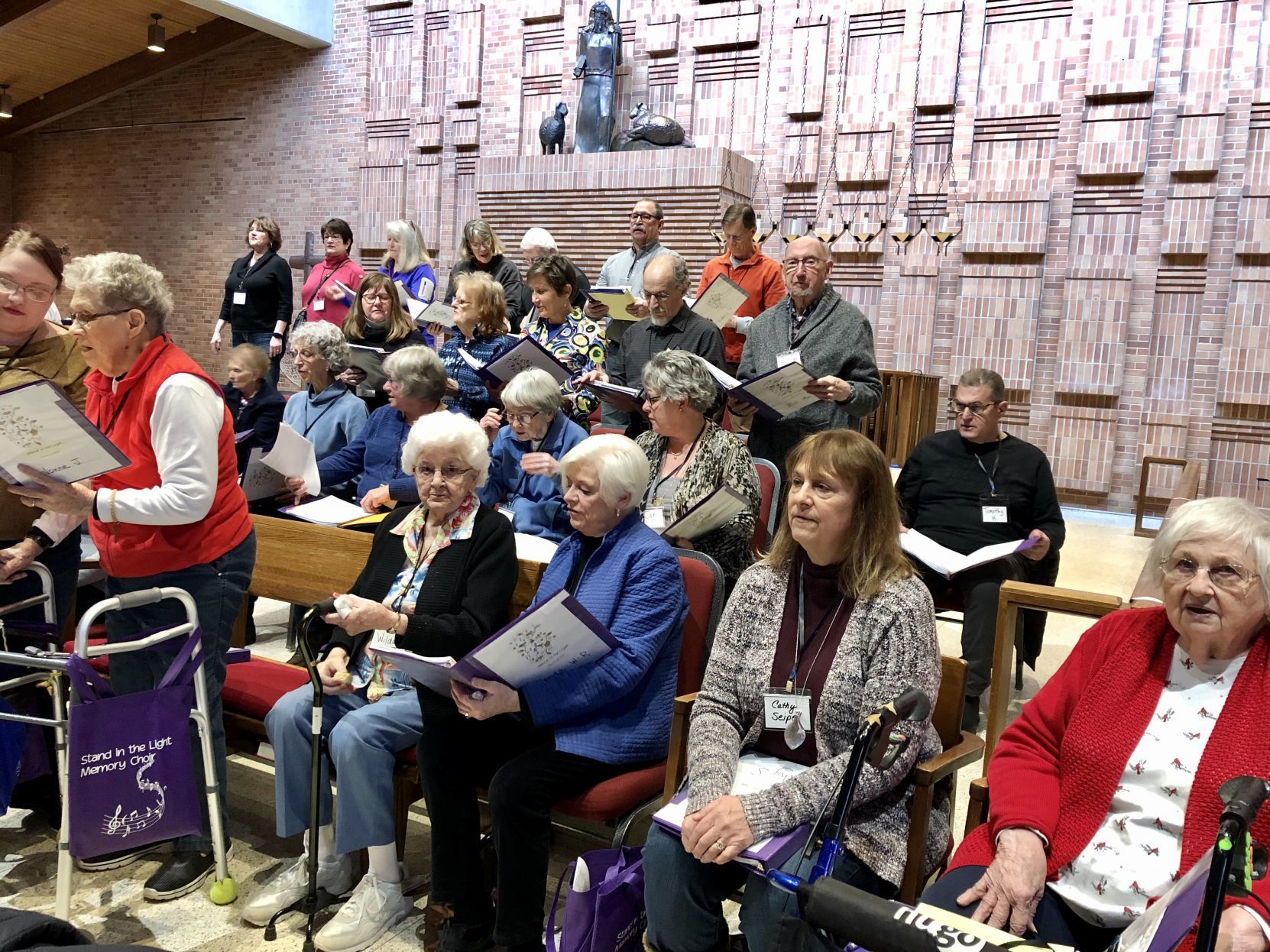 Stand in the Light Memory Choir rehearsal